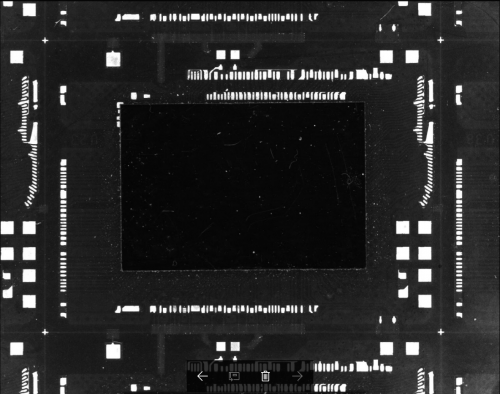 Inspection of bonding spots status from semi-manufactured SD card