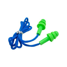 Green color customized Mushroom type Anti-Noise Silicone Earplugs sleep Protection Waterproof Soundproof Ear Plugs