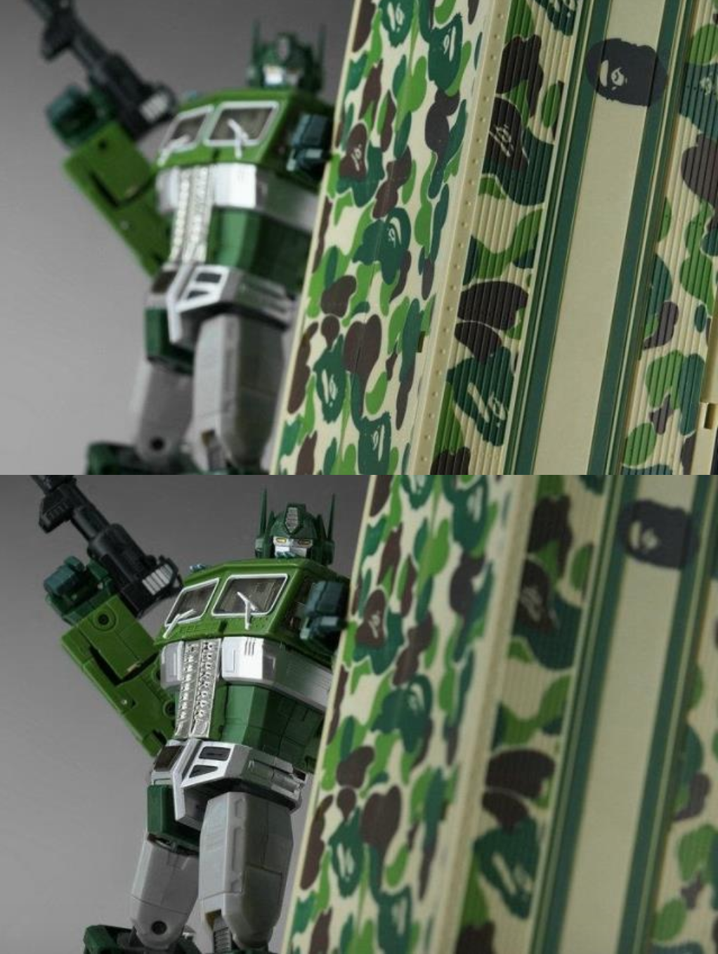 4th Party MP10A Optimus Prime Convoy Bape Green Camo Version