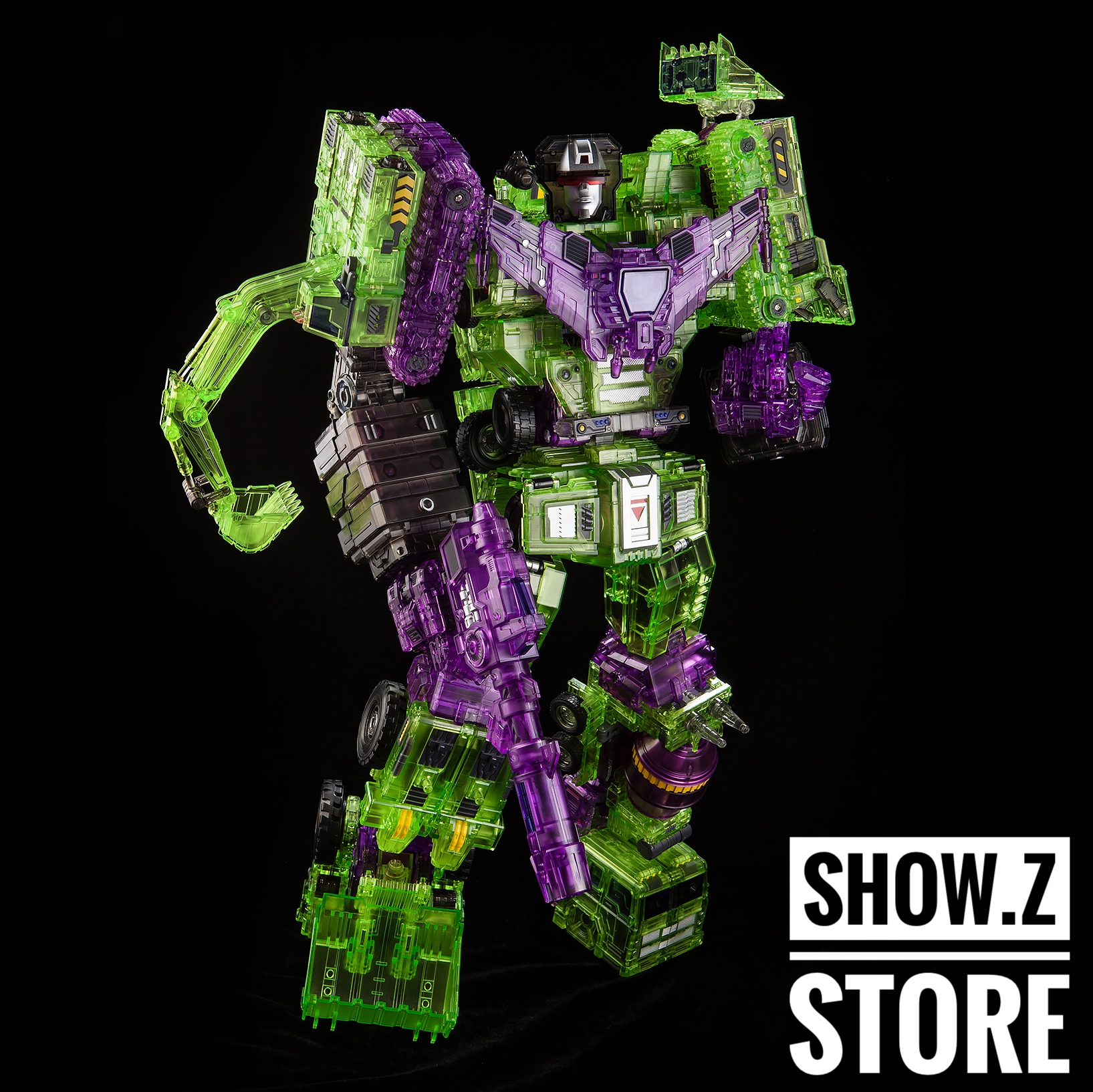 Toyworld TW-C07C Constructor Devastator Clear Version Full Set of