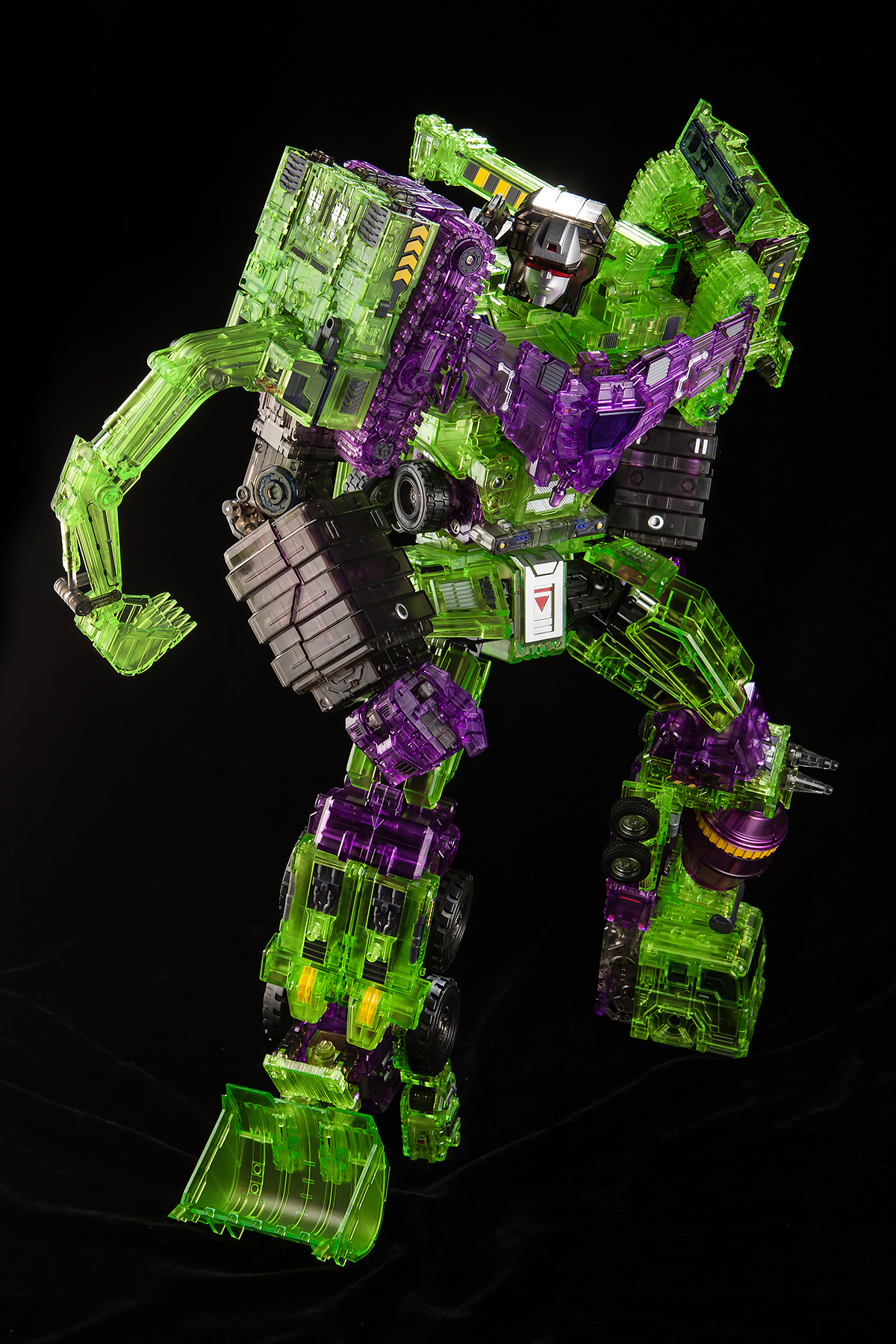 Toyworld TW-C07C Constructor Devastator Clear Version Full Set of