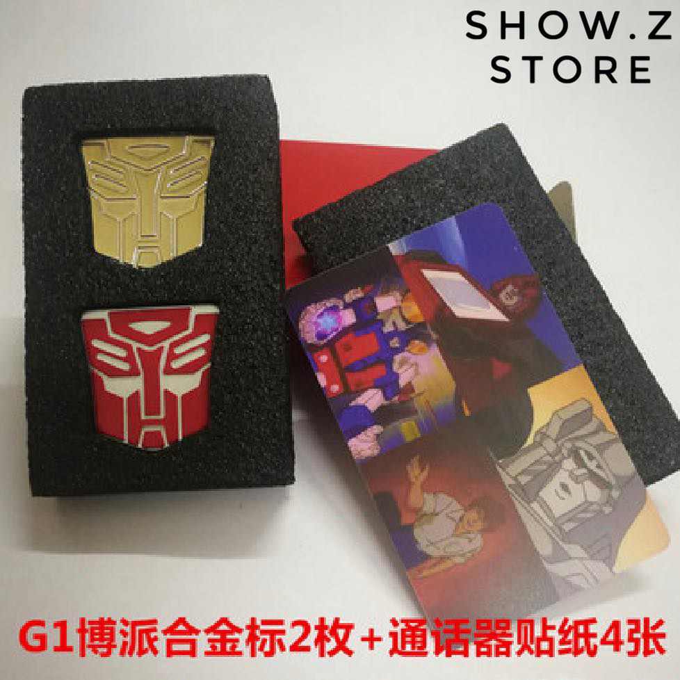 Lewin Autobot Metal Insignia & Communicator Stickers for Lewin Resources Lewin-01 Optimus Prime