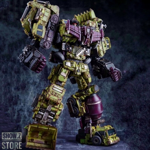 Jinbao JB Oversized OS Devastator Battle Damaged Version Full Set