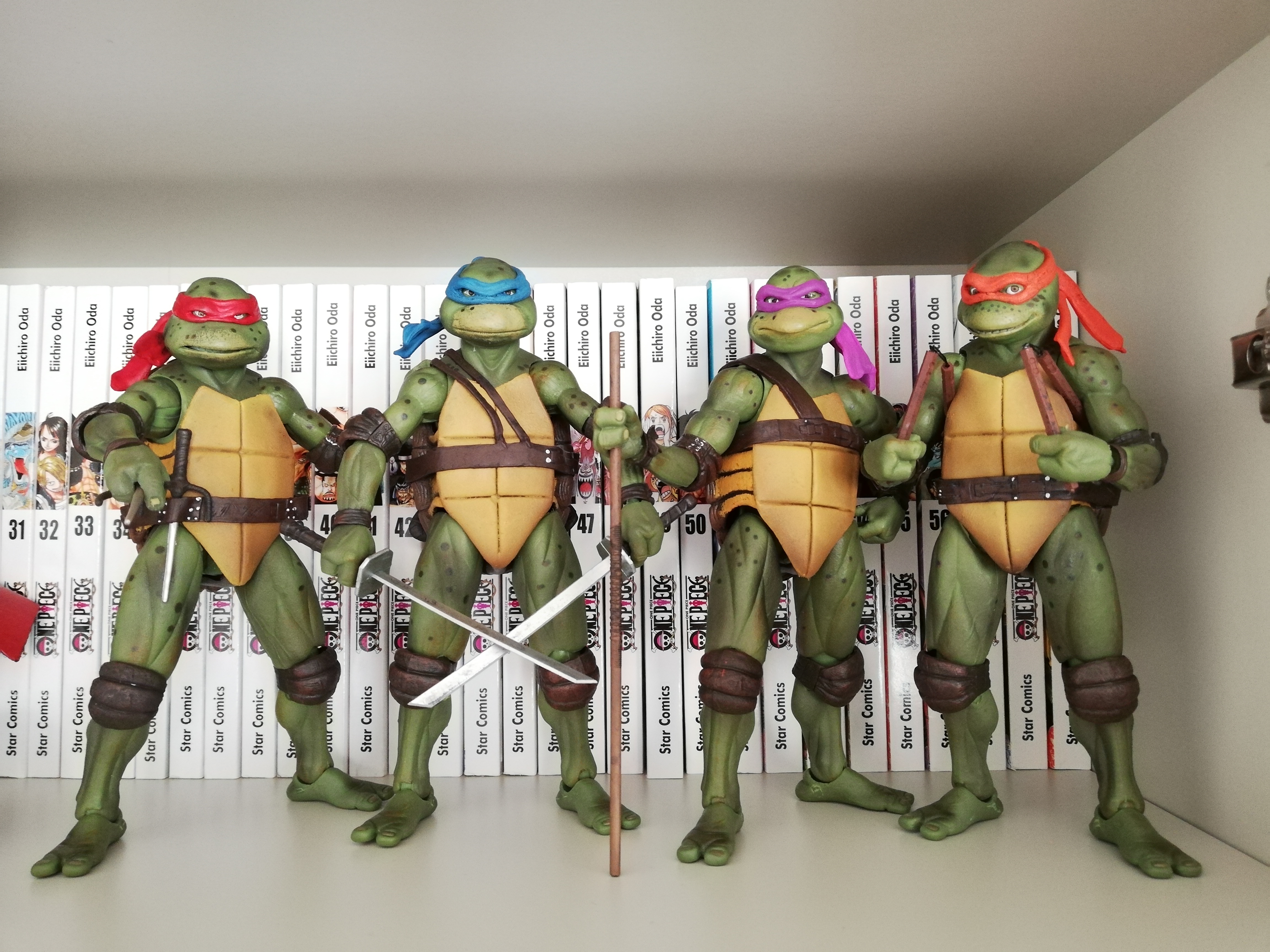 ネカ　タートルズ TMNT 4体セット STOMP NECA Teenage Mutant Ninja Turtles Cartoon Stump Wrestling