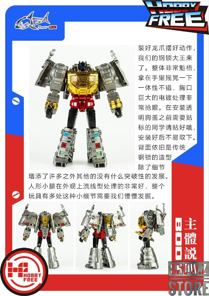 GigaPower GP HQ-01R HQ01R Superator Grimlock Dinobots Chrome