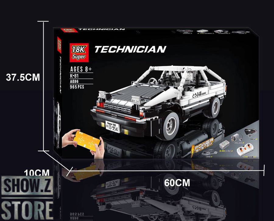 Super 18K MOC Initial D The AE86 - Show.Z Store