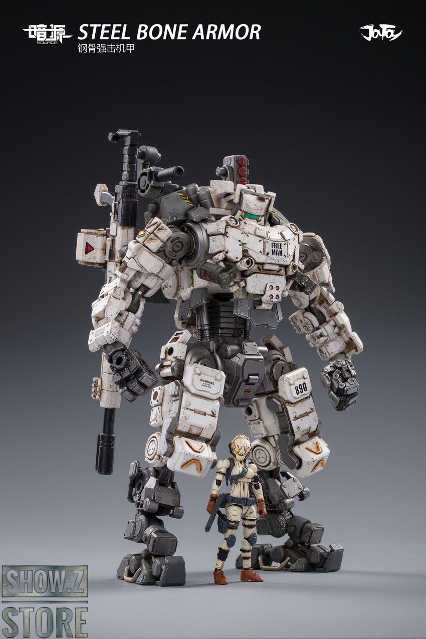 JoyToy 1/25 Steel Bone Armour White w/ Pilot Reissue | ShowZStore.com