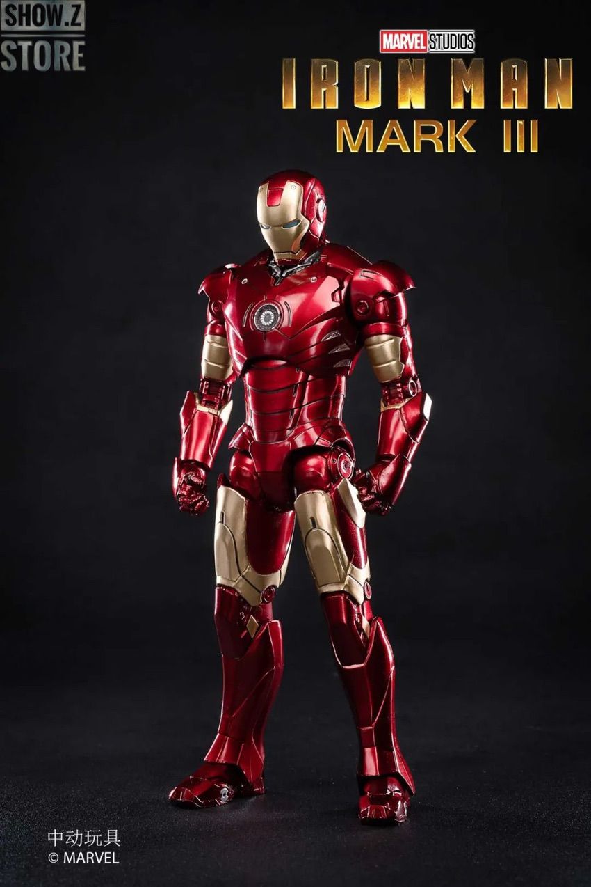 MARVEL STUDIOS 400% IRON MAN フィギュア未開封 ZT Toys Marvel Iron Man Mark 3 1/10 7in Action Figure | ShowZStore.com