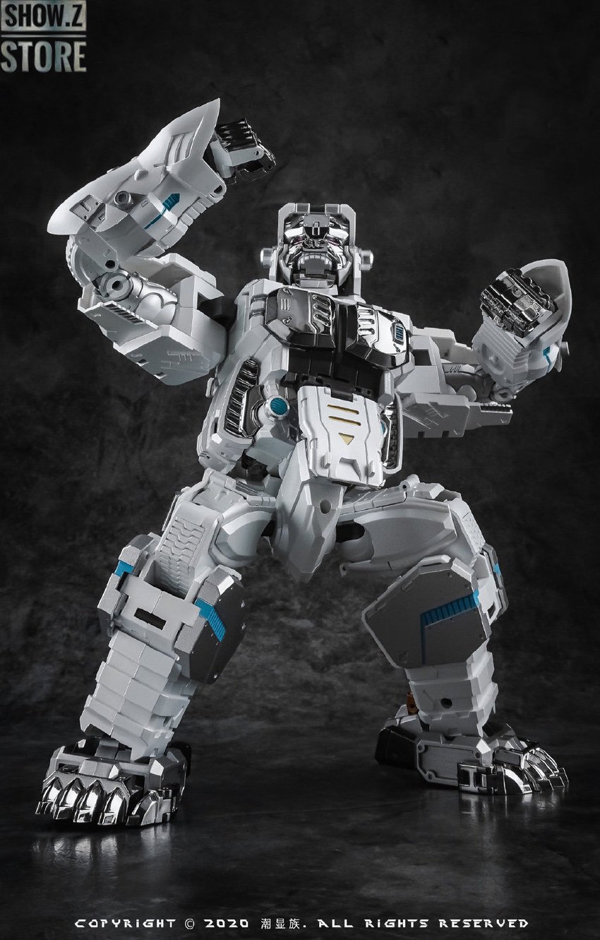 Generation Toy GT-10A Gorilla Optimus Primal Chrome White