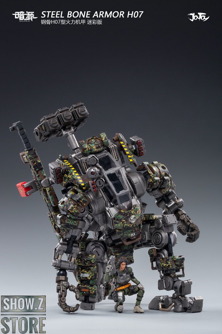 暗源 STEEL BONE H07 Firepower (Olive Type) JOYTOY JT0050 1:25 Steel Bone H07 Firepower Mecha ( Olive )