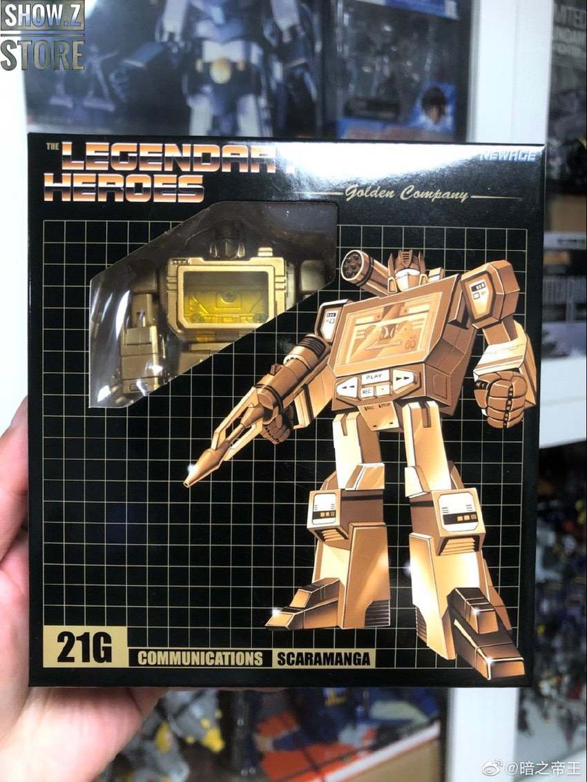 Newage H21G Soundwave Golden Lagoon Version w/ 3 Cassettes