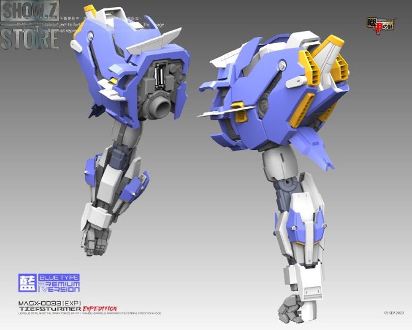 Mechanicore 1/72 MASX-0033 EX-S Gundam Blue Version - Show.Z