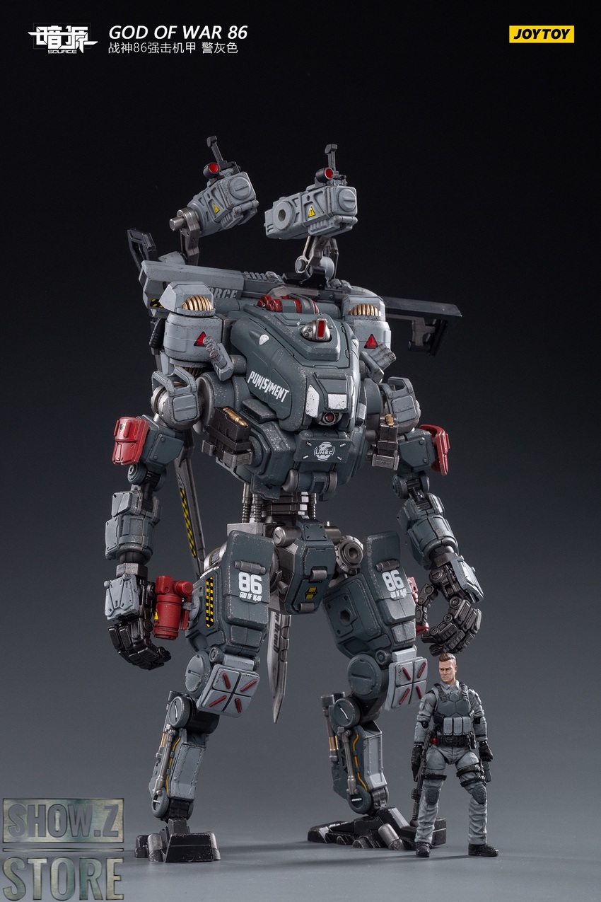 JoyToy Source 1/24 God of War 86 Mecha w/ Pilot Grey Version