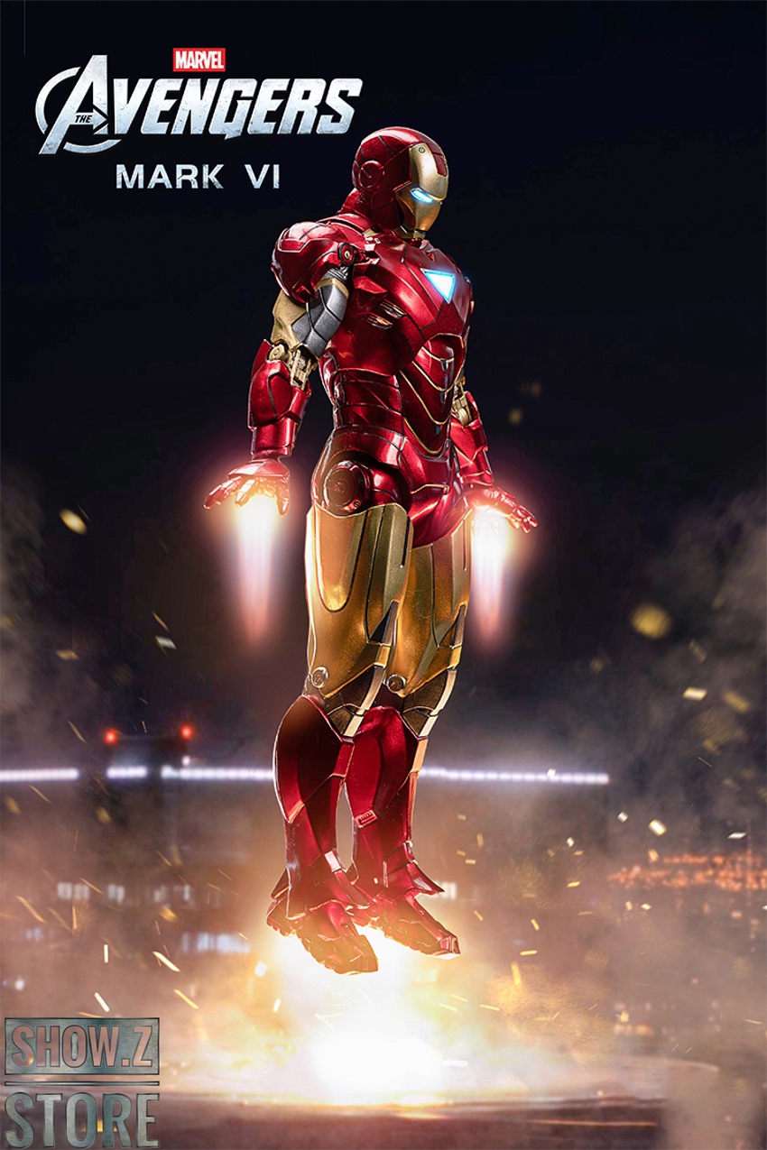 ZT Toys Marvel Licensed 1/10 Iron Man Mark 6 w/ LED - Show.Z