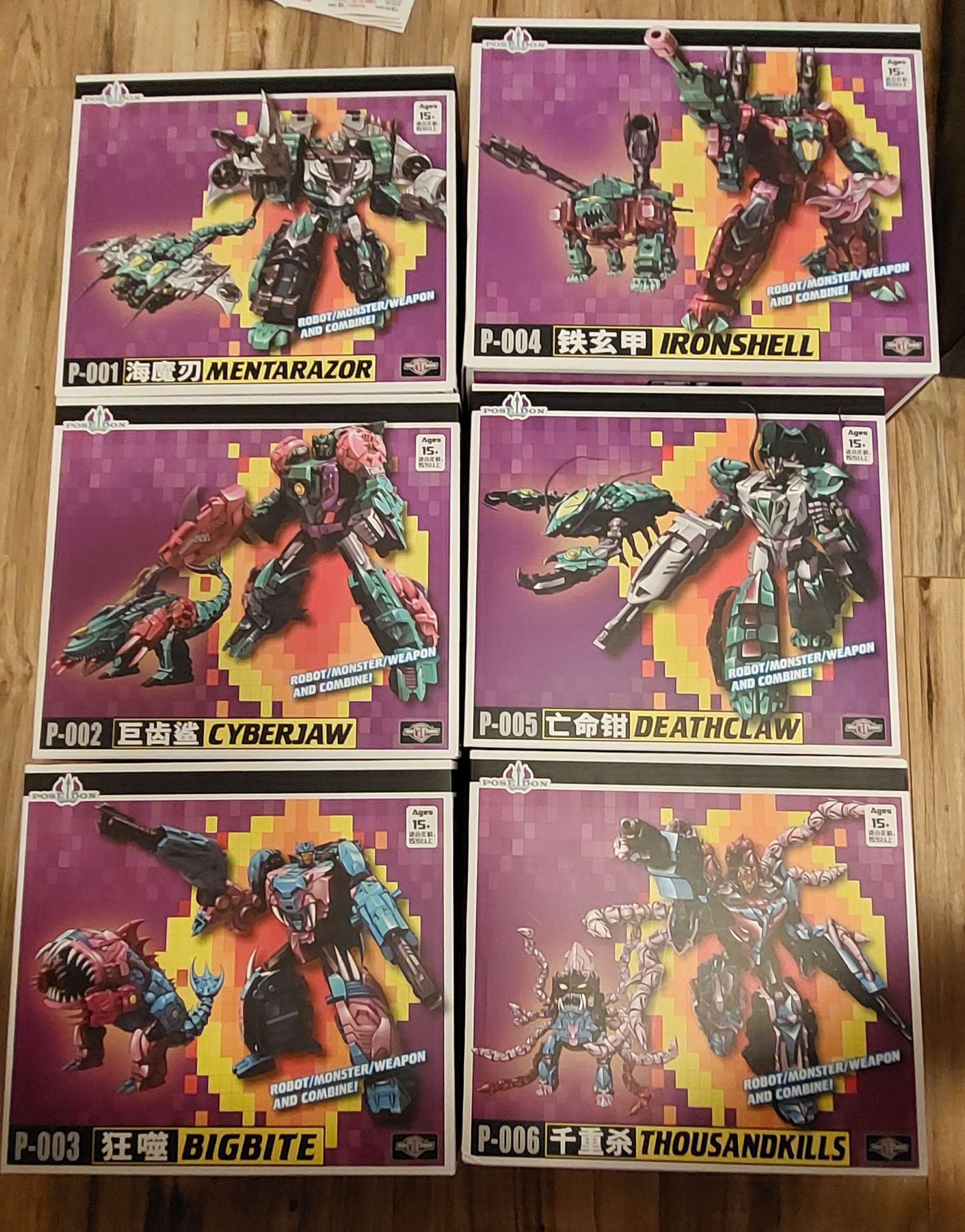 「現状品」トランスフォーマー海外正規品TFC POSEIDON 6体セット TFC Toys Poseidon Set of 6 Figures - Show.Z Store