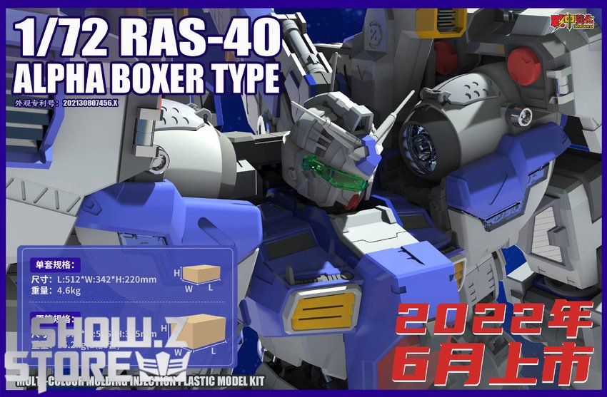 Rodams 1/72 RAS-40 Alpha Boxer RX-78 GP03S Gundam Model Kit Orange Version  - Show.Z Store