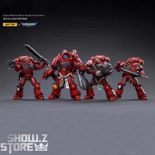 JoyToy Source 1/18 Warhammer 40K Blood Angels Intercessors Squad Set of 4