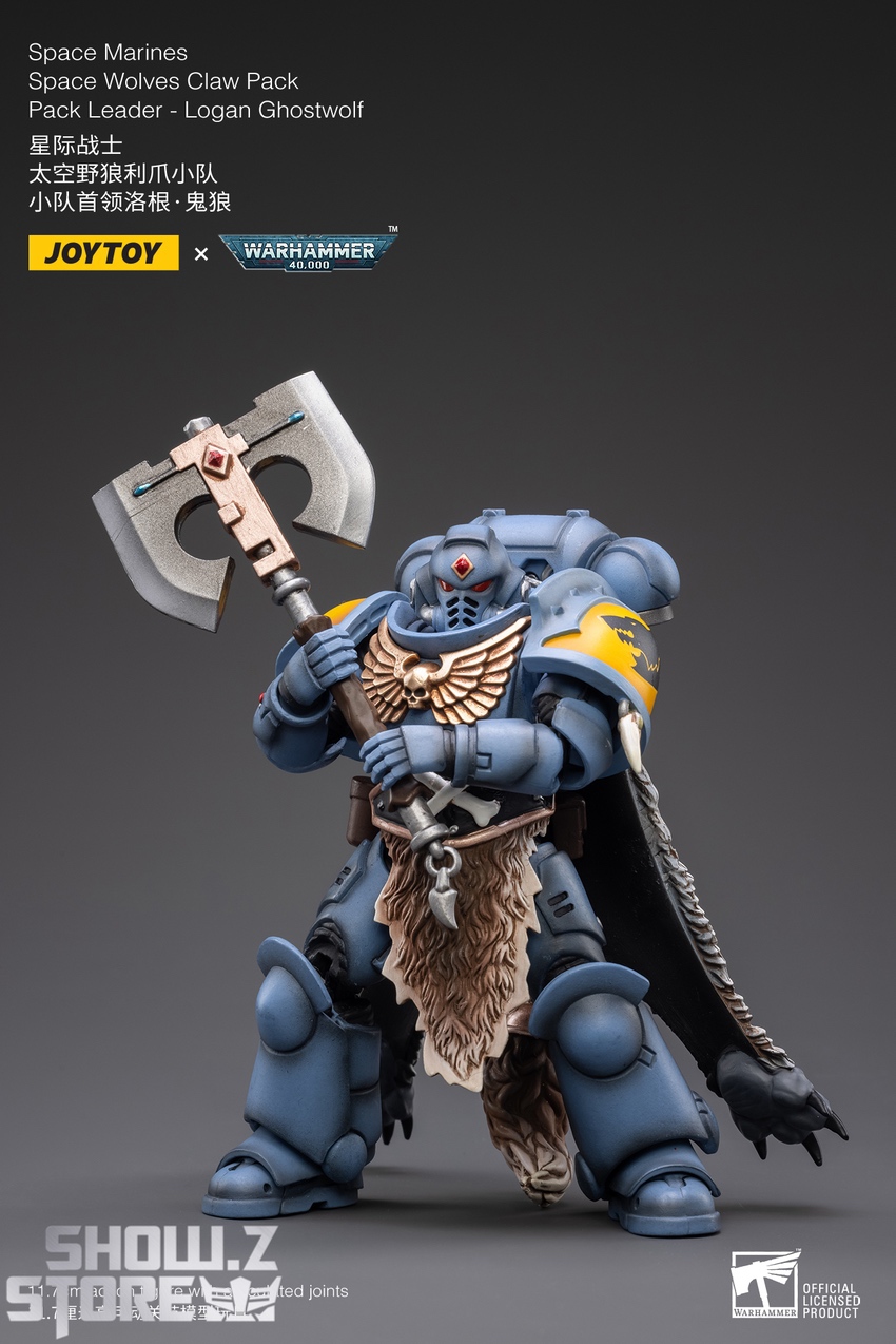 JoyToy 1/18 Warhammer 40K Space Wolves Claw Leader | ShowZStore.com