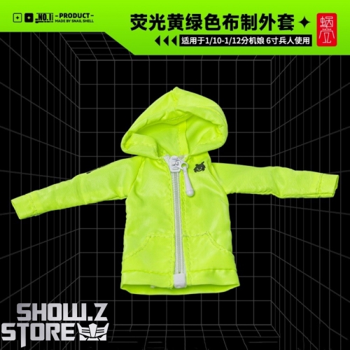 Snail Shell Fluorescent Yellow-Green Coat for 1/10 & 1/12 Mecha