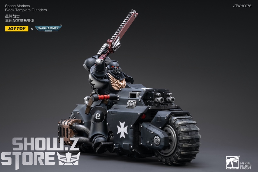 JOYTOY 1/18 Action Figure Warhammer 40.000 Templari Neri Outriders, Set Da 2 Figure Da Collezione, Modello In PVC, Pre-Ordine