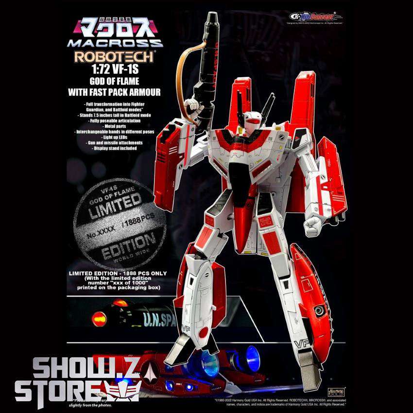 KitzConcept 1/72 Macross VF-1S God of Flame w/ Fast Pack
