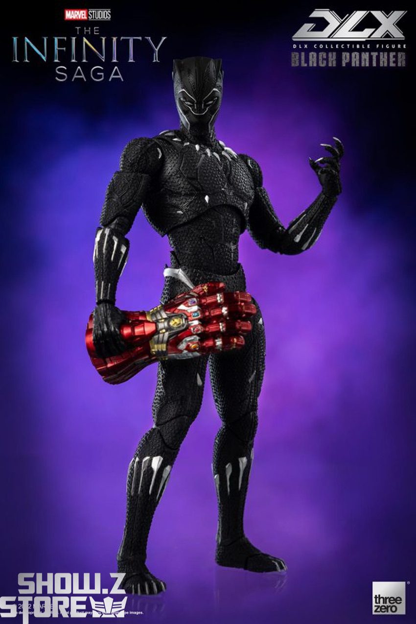 threezero BLACK PANTHER DXコレクタブルフィギュア Amazon.com: Marvel Infinity Saga: Black Panther DLX 1:12