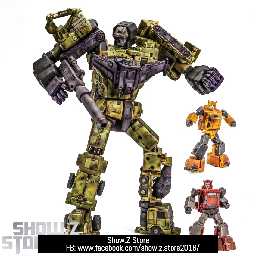 [Pre-order] NewAge H25Z Herbie Bumblebee & H26Z Vanishing Point Cliffjumper & H34Z Hephaestus Devastator Damaged Version Set of 3