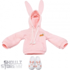Snail Shell Cherry Pink Rabbit Ear Outfit 1/12 Set | ShowZStore.com