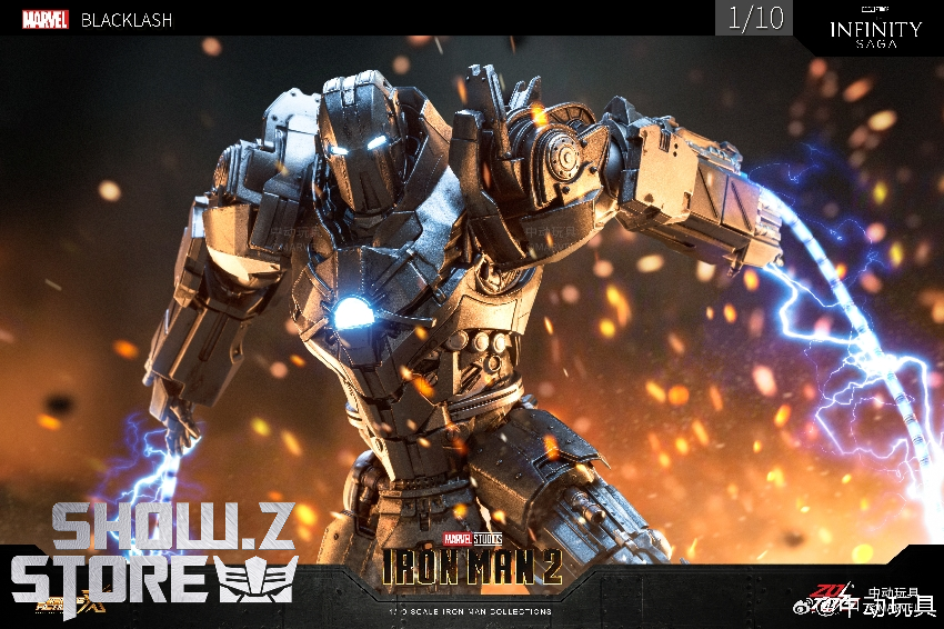 ZT Toys Marvel Licensed 1/10 Iron Man 2 Whiplash - Show.Z Store