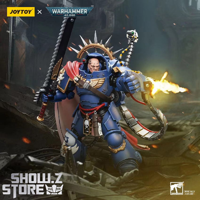 JoyToy JT7745 1/18 Warhammer 40K Ultramarines Captain in Gravis Armour