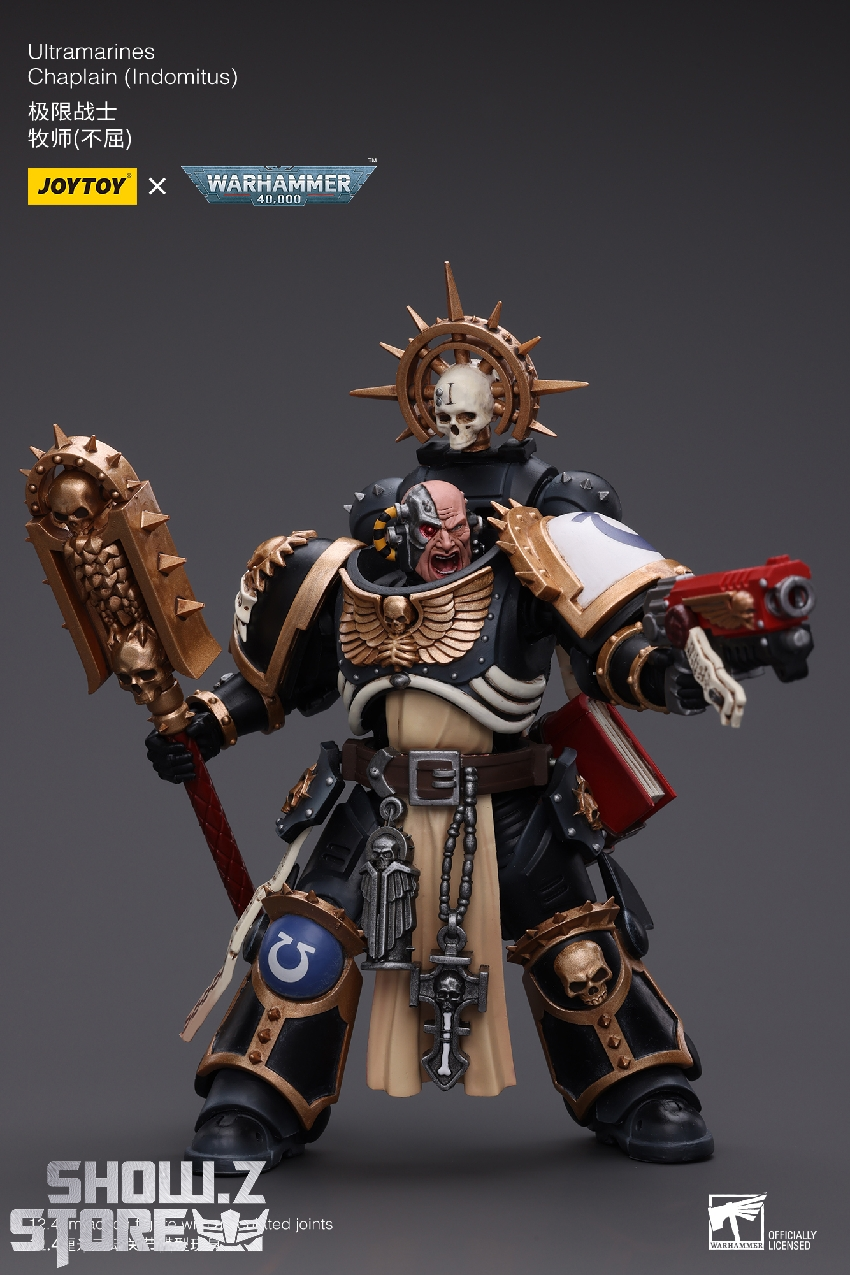 WARHAMMER 40K SPACE Marine Chaplain Metal OOP Painted 90's Convertion EUR 14,90 - FR