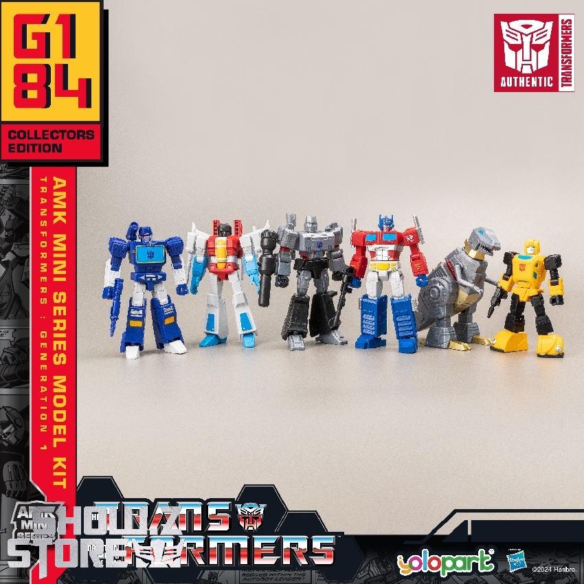 Yolopark AMK Mini Series G1 Model Kits Set of 6 (Optimus Prime, Bumblebee, Grimlock, Megatron, Starscream & Soundwave)
