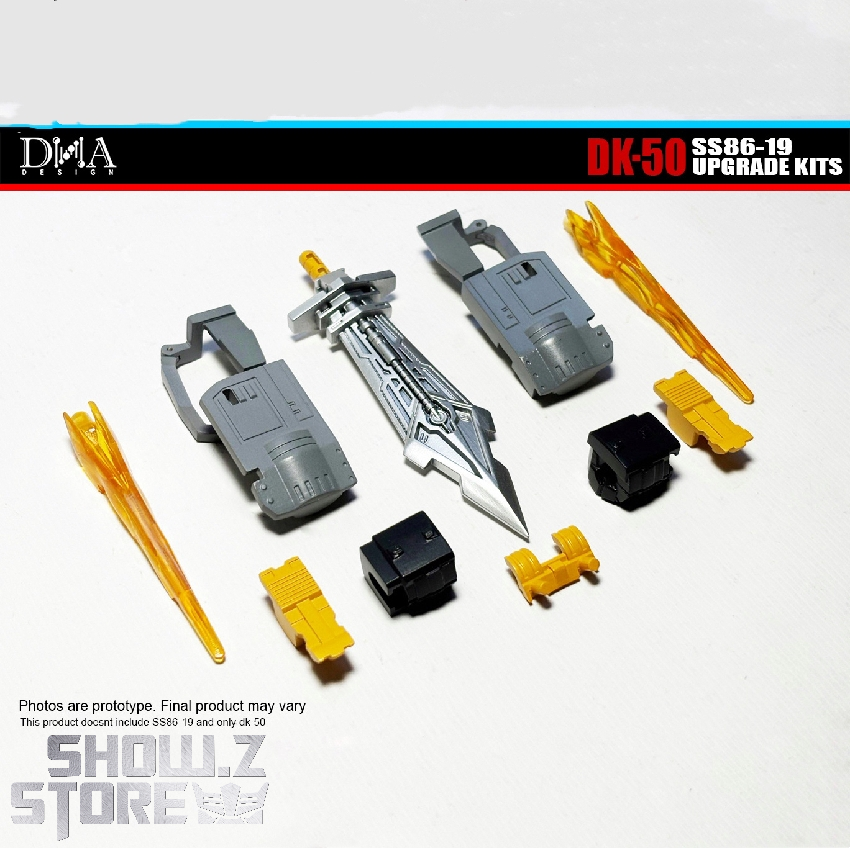 DNA Design DK-50 Upgrade Kits for SS86-19 Dinobot Snarl