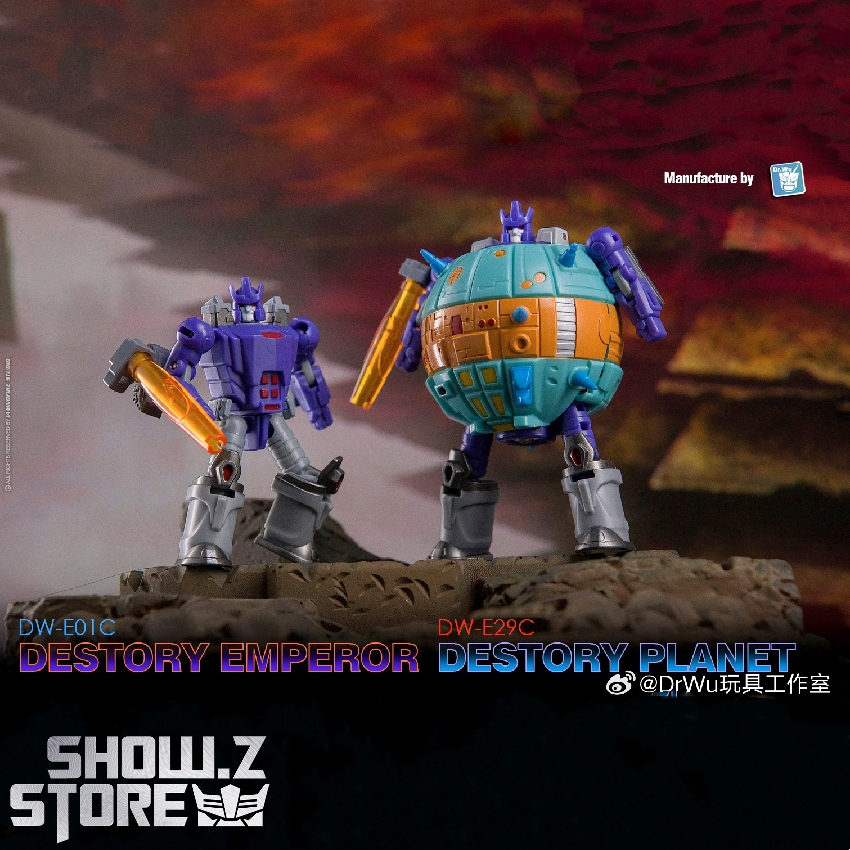 Dr.Wu DW-E01C Destroy Emperor Galvatron & DW-E29 Destroy Planet Grand Galvatron Japanese Version Set of 2