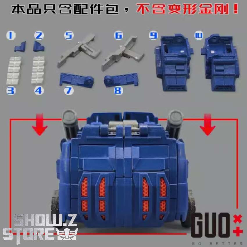 XiaoGuo Studio Upgrade Kits for SS WFC03 Optimus Prime Blue Part