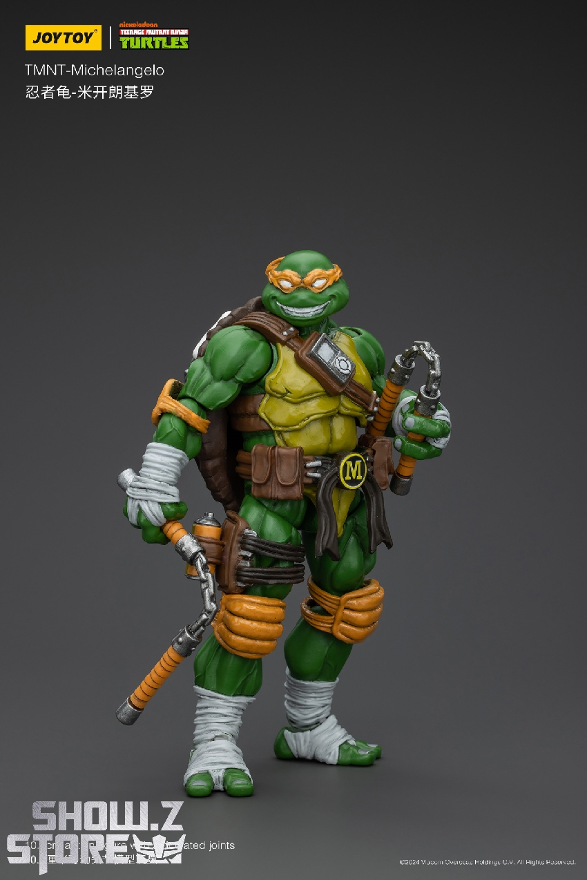 ミケランジェロ　ボウナロッテ JoyToy 1/18 Teenage Mutant Ninja Turtles TMNT Michelangelo