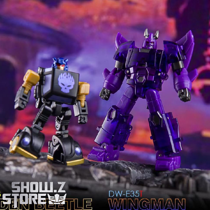 Dr.Wu DW-E34B Golden Beetle Goldbug & DW-E35T Wingman Cyclonus Shattered Glass Version Set of 2