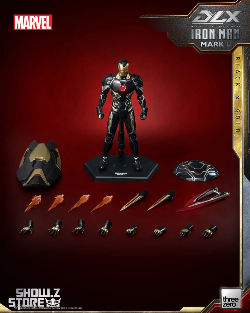 Threezero Marvel DLX Iron Man Mark 50 Black Gold | ShowZStore.com