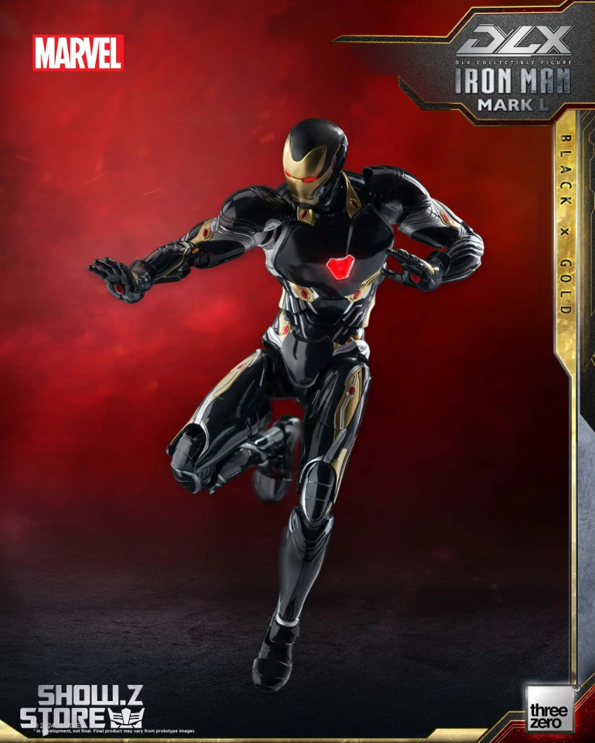 マロンtfブラック38 Threezero DLX IRON MAN MARK 50 L BLACK & GOLD VER. Ironman