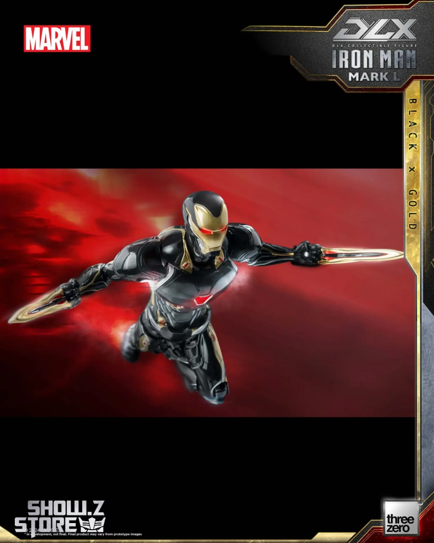 Threezero Marvel DLX Iron Man Mark 50 Black x Gold Version