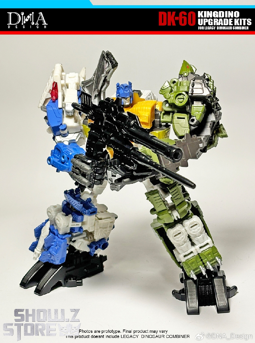 DNA Design DK-60 Kingdino Upgrade Kits for Legacy Dinosaur