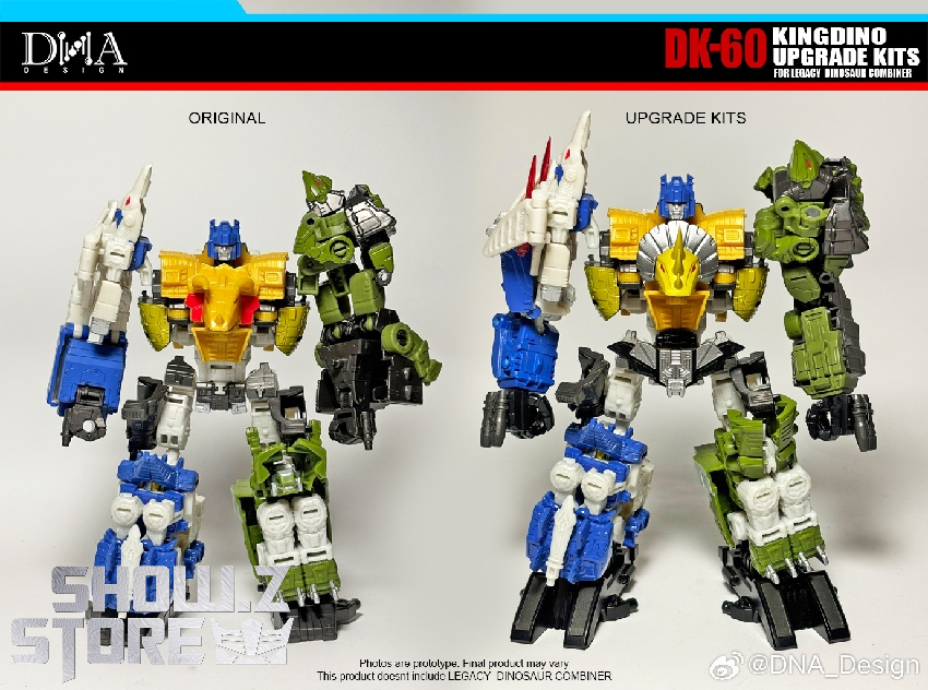 DNA Design DK-60 Kingdino Upgrade Kits for Legacy Dinosaur - Show