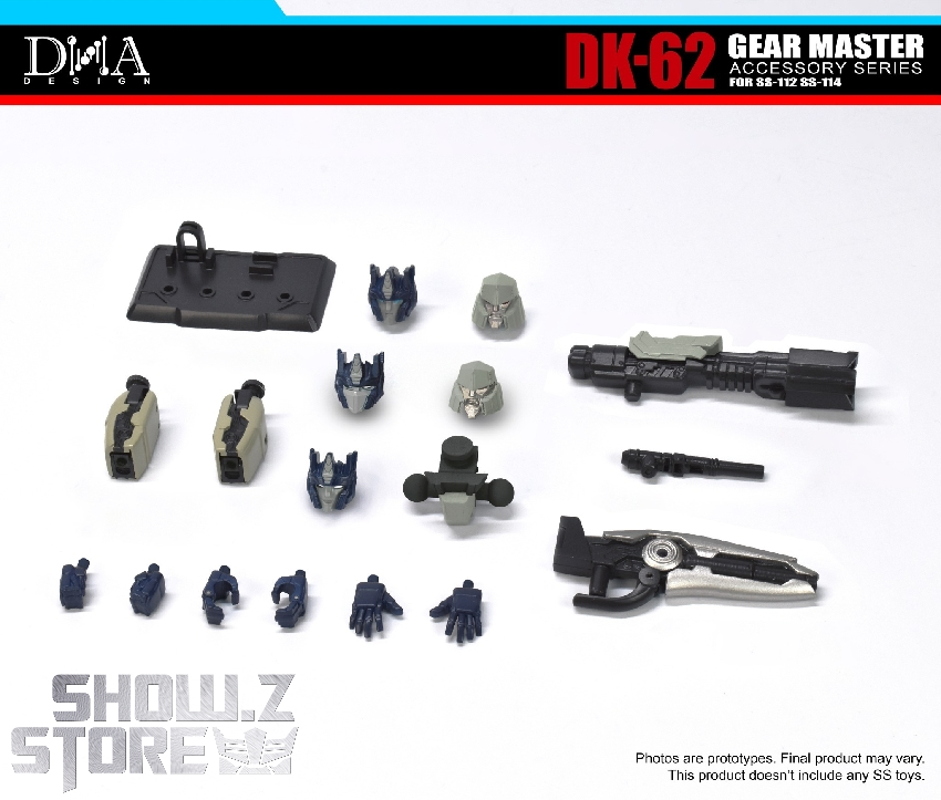 DNA Design DK-62 Gear Master Upgrade Kits for SS-112 Optimus