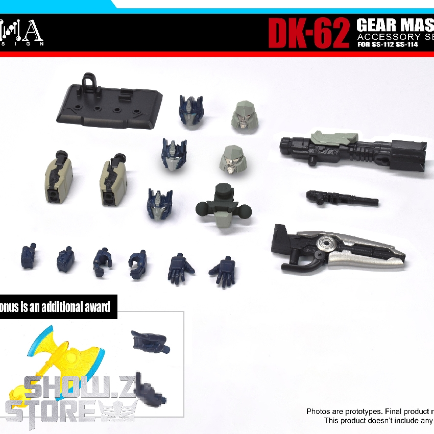 DNA Design DK-62 Gear Master Upgrade Kits for SS-112 Optimus Prime & SS-114 Megatron
