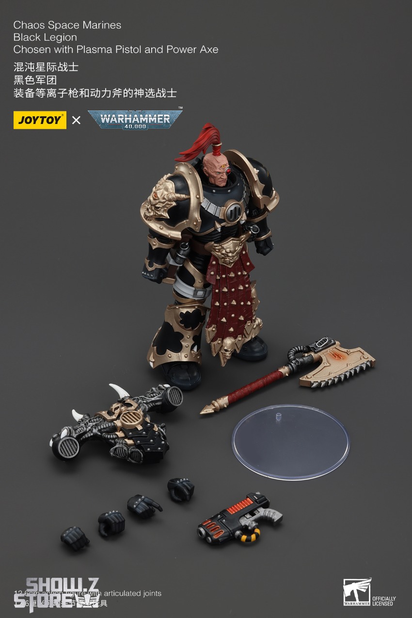 JoyToy Source 1/18 Warhammer 40K Chaos Space Marines Black Legion Chosen  with Plasma Pistol and Power Axe - Show.Z Store, image size:850x1275