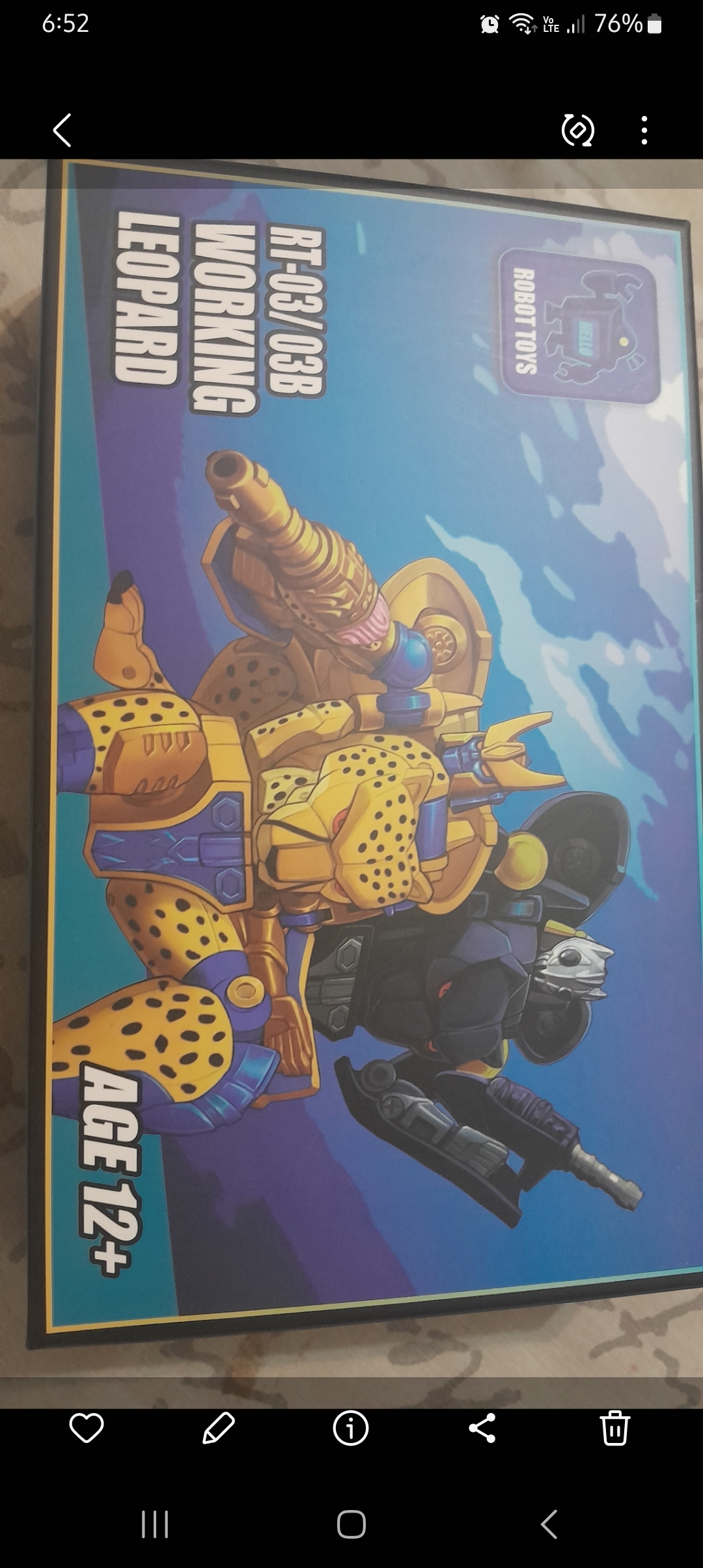 Robot Toys RT-03/03B WORKING LEOPARD Set