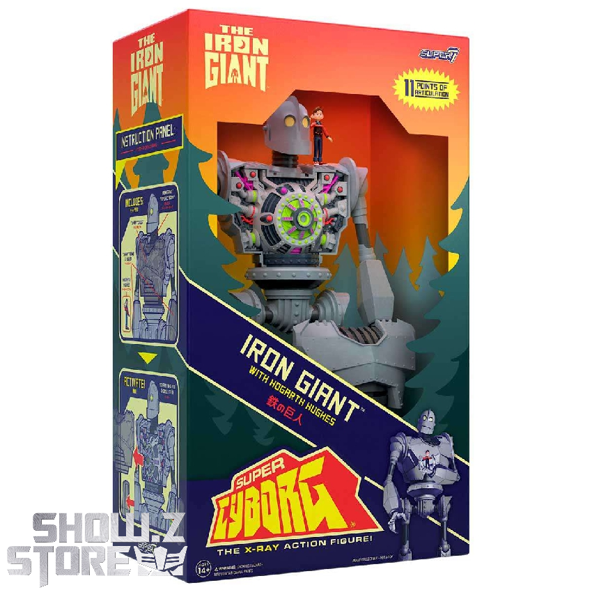 懐かしい★アイアン❣️ジャイアント❣️THE IRONGIANT 美品★ロボット現状 Super7 Super Cyborg The Iron Giant X-Ray Version w/ Hogarth