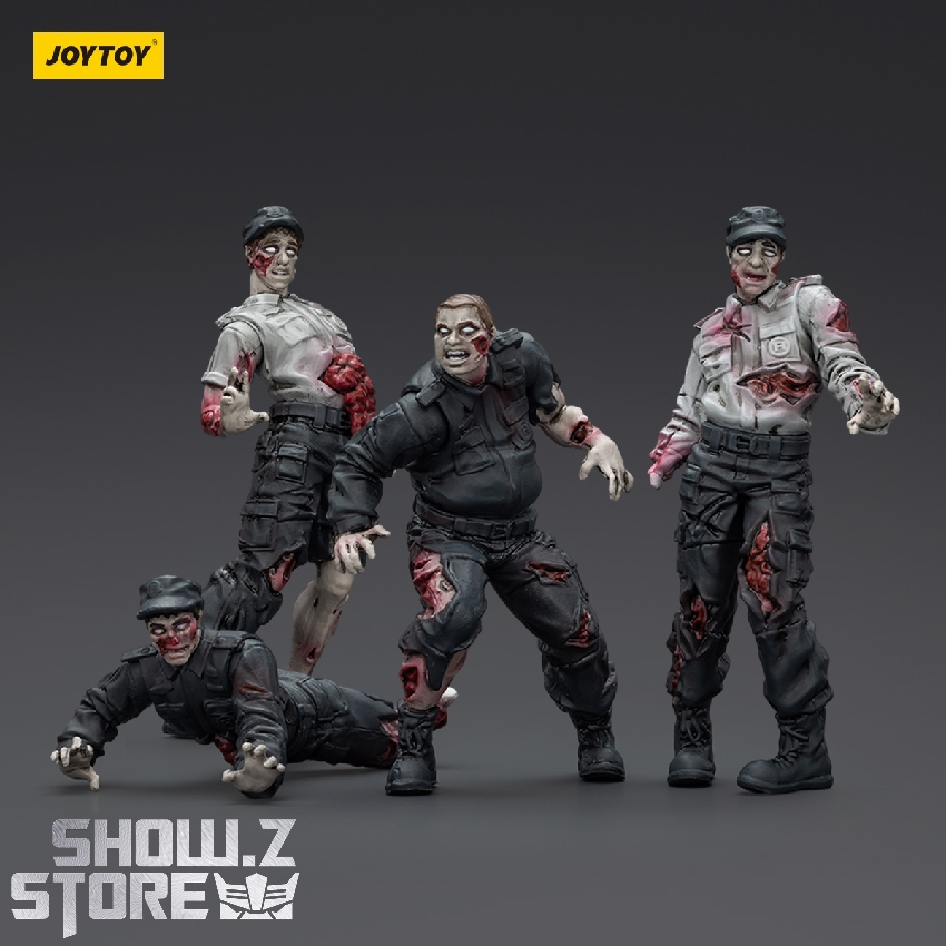 2体セット ユニバーサルモンスター サイドショウ アクションフィギュア JoyToy JT01543 Dark Source Zombie Security Guards | ShowZStore.com