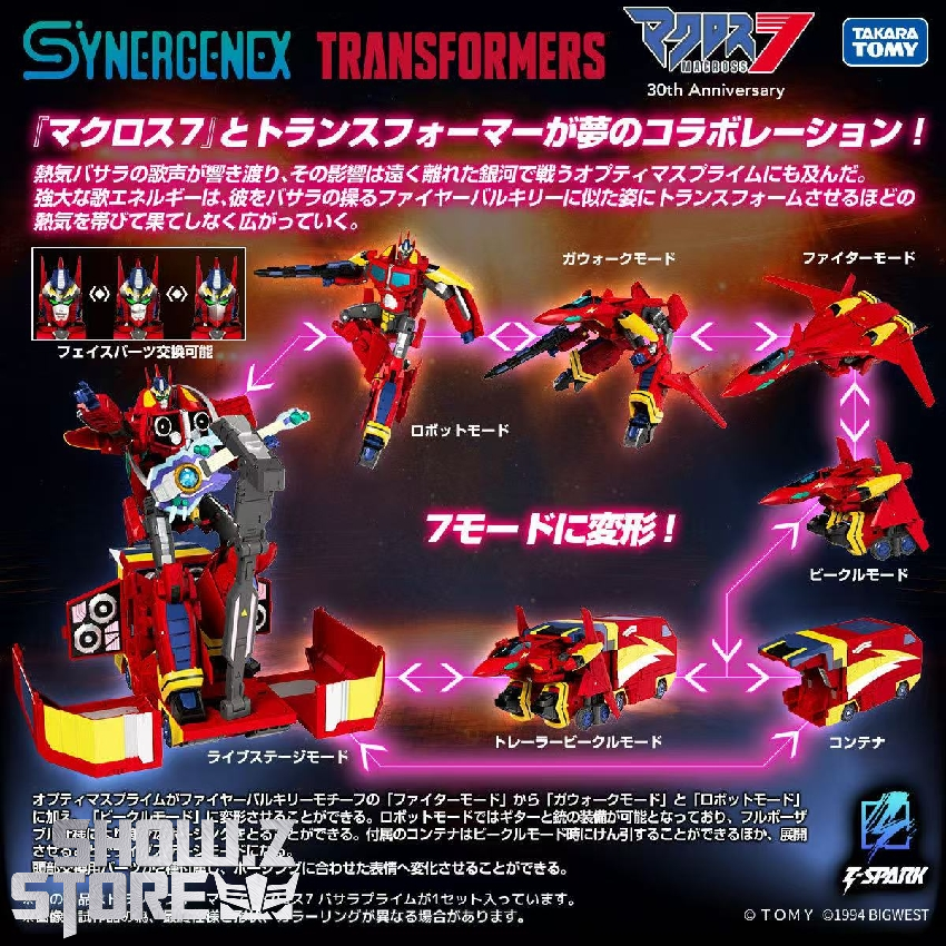 TakaraTomy T-SPARK Synergenex Macross 7 Basara Prime - Show
