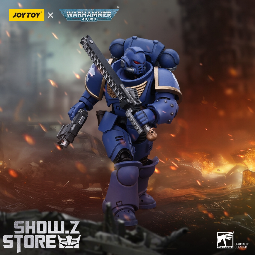 JoyToy JT2825 1/18 Warhammer 40K Space Marines Ultramarines Outriders Brother Catonus